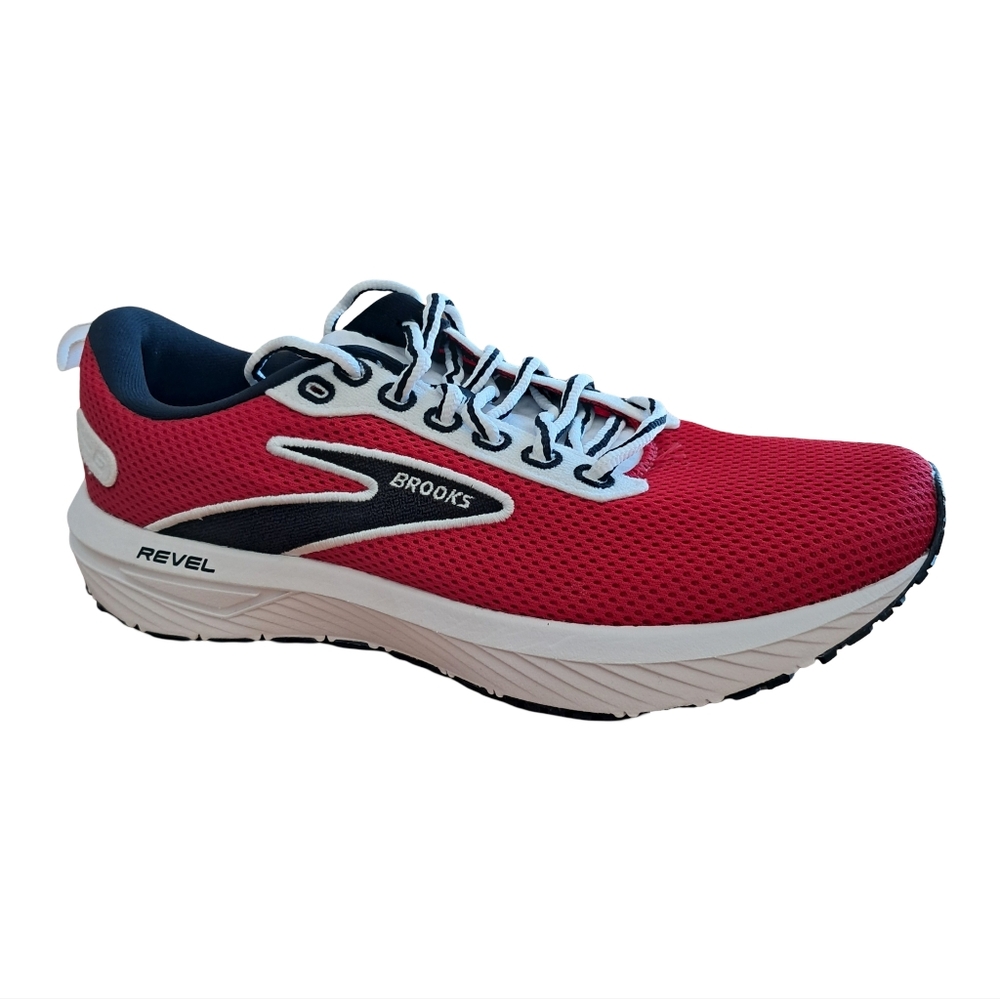 Brooks Revel 6 Road Running Shoes Men's Various Sizes NEW Red Black White New
